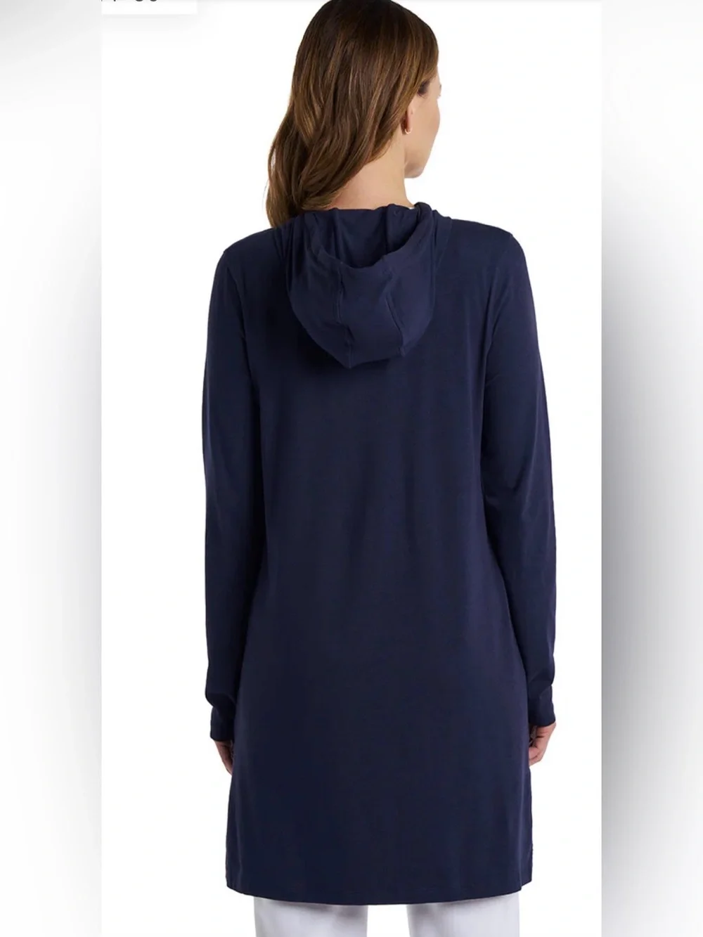 Coolibar Women’s UPF 50+ Black Long Cabana Hoodie Size XXL - Picture 3 of 11